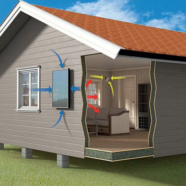 Illustration af SolarVenti ventilation